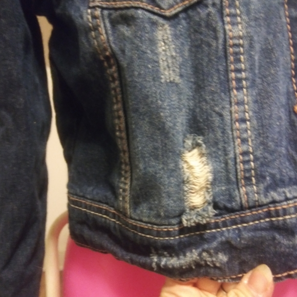Rue 21 Factory Distressed Blue Jean Jacket - Picture 4 of 12